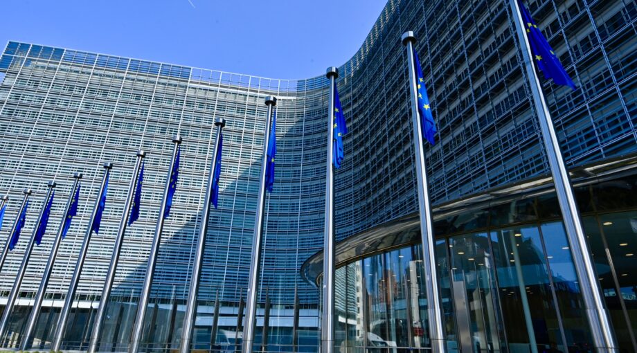 Batiment de la Commission europeenne Bruxelles le 24 mars 2022