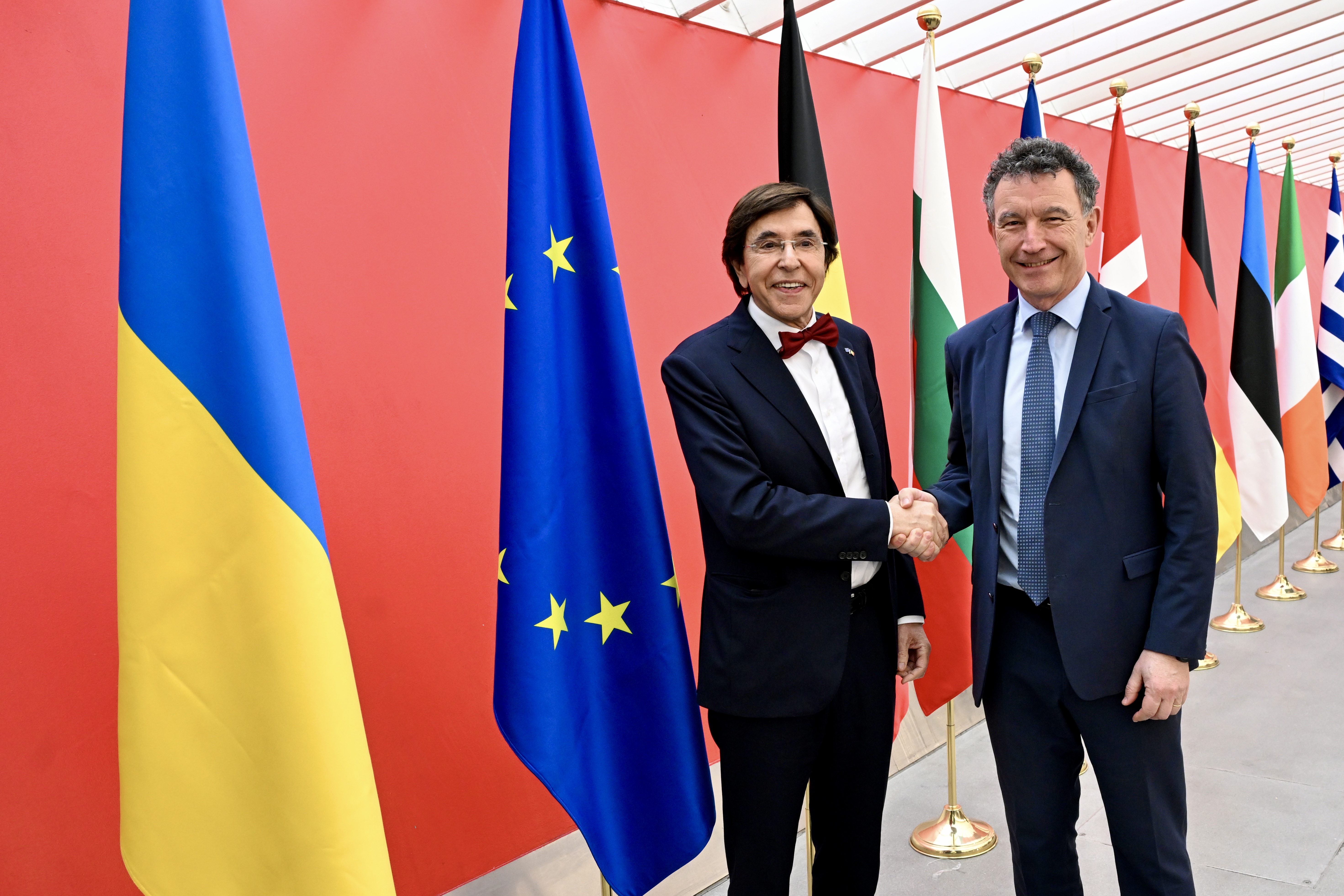 Franck Leroy, Président de la Région Grand Est, rencontre Elio Di Rupo, Ministre-président de la Wallonie